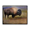 Trademark Fine Art -Chris Vest 'Bison Portrait Mountains' Canvas Art - 2 of 3