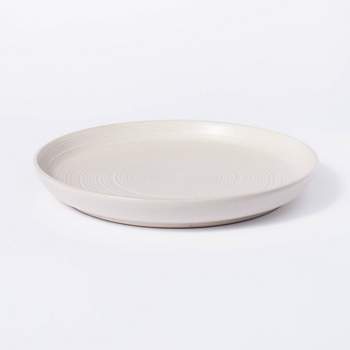 12" Stoneware Round Serving Platter Cream - Threshold™ designed with Studio McGee