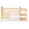PAGED 3 in 1 Crib Wooden Convertible Baby Bed Frame with Panel, Adjustable Mattress Heights for Bedroom - 2 of 4