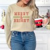 Simply Sage Market Women's Graphic Sweatshirt Merry and Bright Checkered - 3 of 3
