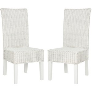 Arjun 18" H Wicker Dining Chair (Set of 2) - SEA8013 - Safavieh - 1 of 4