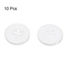 Unique Bargains Resin Craft DIY Round Flat 4-Hole Replacement Sewing Buttons 10 Pcs - 3 of 4