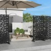 Pexfix 72 x 35 Inch Metal Privacy Screen Freestanding Outdoor Divider Panel For Patio Deck Balcony Heavy Duty Base Weatherproof Black Wide Side Street - 3 of 4