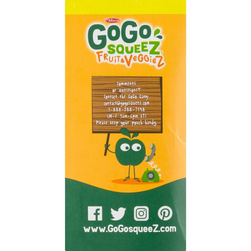 GoGo SqueeZ Variety Fruit and Veggies Applesauce On-The-Go Pouch - 38.4oz, 6 of 10