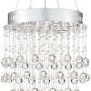 Vienna Full Spectrum Aida Chrome Chandelier Lighting 18" Wide Modern Pouring Crystal Glass Globes 7-Light Fixture for Dining Room House Kitchen Island - 3 of 4