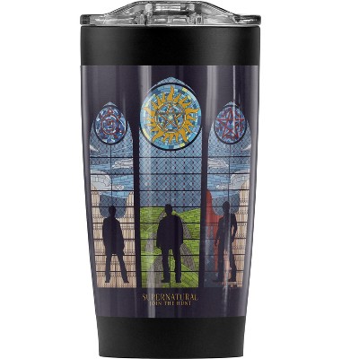 Supernatural Stained Glass Steel Tumbler 20oz Coffee Travel Mug