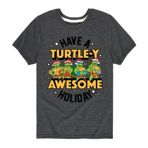 Boys' - Teenage Mutant Ninja Turtles - Turtley Awesome Group Short Sleeve Graphic T-Shirt - 1 of 3