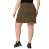 Agnes Orinda Women's Plus Size A-Line Zipper Front Flare Denim Mini Skirts - 4 of 4