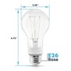 Luxrite A19 Vintage LED Light Bulb 60 Watt Equivalent, 5CCT Dimmable, 800 Lumens, Edison Bulb 7W, UL Listed, E26 Medium Base 12 Pack - 3 of 4