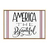 Kate & Laurel All Things Decor 23"x33" America The Beautiful Framed Canvas by Valerie McKeehan of Lily and Val Natural - 2 of 4