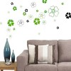 Slickblue Nature-Inspired Green Petals Wall Decal 19.5x27 inch – Quick & Easy Apply Vinyl Art for Home Decor - 3 of 3
