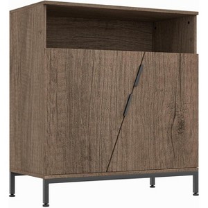 Door Sideboard Cabinet, Free Standing Morden Wood Sideboard Buffet, Storage Cabinet with Adjustable Shelves - 1 of 4