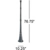 John Timberland Hepworth Vintage Post Light Pole and Cap Base Dark Bronze 76 3/4" for Exterior Barn Deck House Porch Yard Patio Home Garage Outside - 4 of 4
