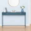 MH London Brockwell 31" Metal Entryway Console Table with Rectangular Top and 1 Drawer - 3 of 4