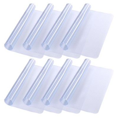 Yescom PVC Floor Mats Studded Back for Low Pile Rolling Chair Rectangle 48"x36" 8 Pack