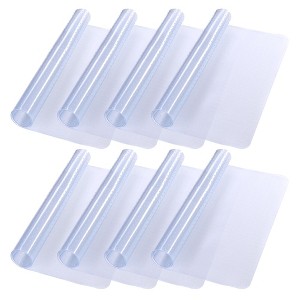 Yescom PVC Floor Mats Studded Back for Low Pile Rolling Chair Rectangle 48"x36" 8 Pack - 1 of 4