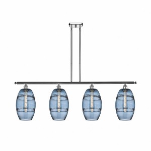 Vaz - 4 Light Stem Hung Island In Industrial Style-10.38 Inches Tall and 48 Inches Wide - 1 of 1