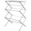 Sunbeam 3 Tier Rust-Proof Enamel Coated Steel Collapsible Clothes Drying Rack, Grey - image 3 of 4