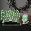9.25" Lit Neon Slimey Boo Halloween Decorative Prop Neon Green - Hyde and EEK! Boutique™ - 2 of 3