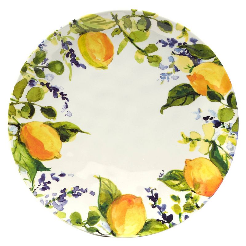 12pc Lemon Zest Melamine Dinnerware Set - Certified International, 2 of 5
