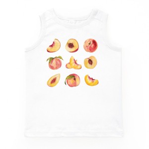 The Juniper Shop Peach Chart Youth Tank Top - S - White - 1 of 4