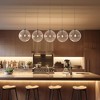 PAKOKULA Modern 5-Light Black Linear Chandelier, Cluster Island Pendant Light for Kitchen Island - 3 of 4