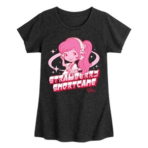 Girls' - Strawberry Shortcake - Y2K Fitted Short Sleeve Graphic T-Shirt - 1 of 4