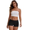 INSPIRE CHIC Women's Seamless Ice Silk Lace Trim Slip Shorts for Under Dresses Lightweight Elastic Boyshorts - 4 of 4