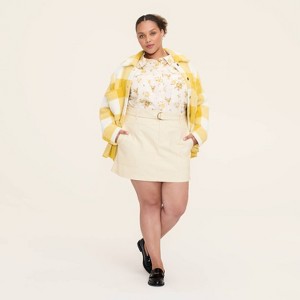 Women's Belted Mini A-Line Skirt - Woolrich x Target Cream - 1 of 4