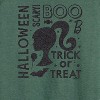 Women's - Barbie - Halloween Collage Lightweight French Terry Wide Neck Long Sleeve Shirt - 2 of 4
