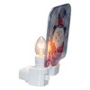 Northlight 4" Blue and Red Glass Snowman Christmas Night Light - 3 of 3