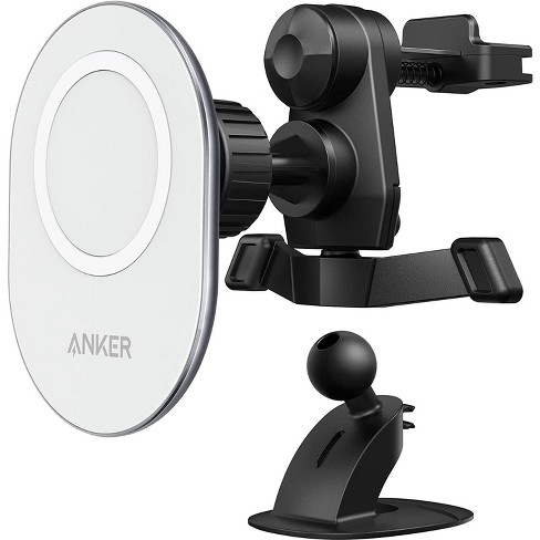 Anker Magnetic Car Mount for iPhone 13 & 12, Magsafe-Compatible (Does not  support charging) - Black + White