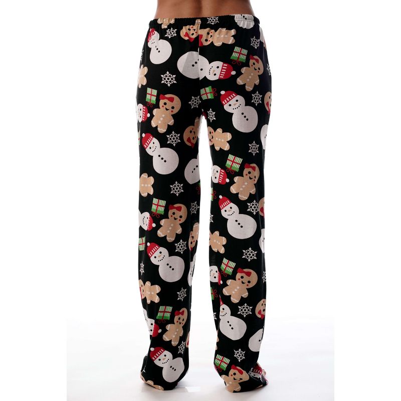 Just Love Womens Christmas Print Knit Jersey Pajama Pants - Winter Cotton PJs, 2 of 3
