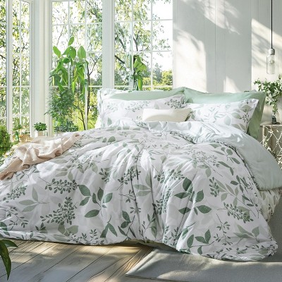2-3 Pcs Floral Stripe Pattern Comforter Bedding Set