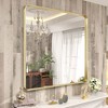 Apmir Rectangular Aluminum Alloy Framed and Tempered Glass Wall Bathroom Vanity Mirror in Matte Black/ Gold/ Silver/ Brown - 4 of 4