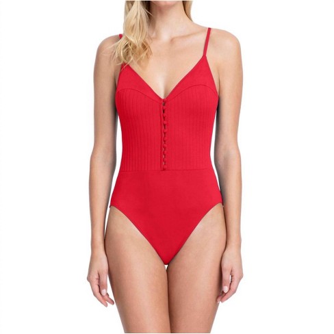 Women's V-Neck One Piece Swimsuit - Gottex - image 1 of 3