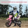 Acekool 12V Electric Dirt Bike Kids Motorcycle with Dual 25W Motors, Twist Throttle, Training Wheels & Suspension, Ride-On Toy for Ages 3+ - 2 of 4