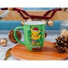 Silver Buffalo Pokemon Santa Pikachu Wide-Rim Ceramic Latte Mug | Holds 16 Ounces - 3 of 4