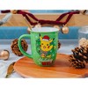 Silver Buffalo Pokemon Santa Pikachu Wide-Rim Ceramic Latte Mug | Holds 16 Ounces - image 3 of 4