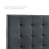 Modway Paisley Tufted Full / Queen Upholstered Performance Velvet Headboard -  Three Mounting Position Heights  - Fabric+20kg/m3 density foam - 4 of 4