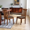 East West Furniture, Portland slat back chair for kitchen with Fabric seat - 3 of 4