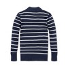 Hope & Henry Girls'  Long Sleeve Mock Neck Sweater with Gold Buttons, Infant - 3 of 4