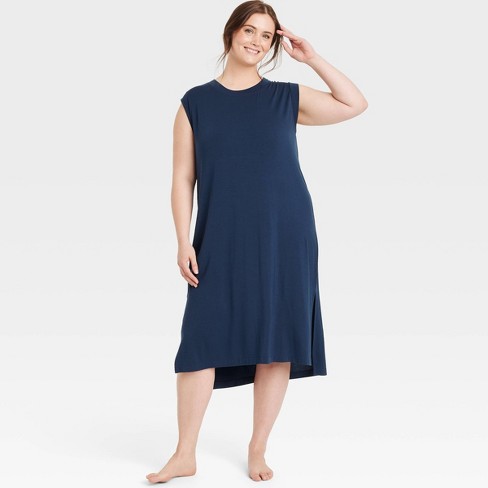 Women's Cloud Knit Tank Dress - Auden™ Navy Blue 3x : Target