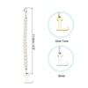 Unique Bargains Identification Handle Letter Charm Accessories Gold & Silver Tone 2 Pcs - 2 of 4