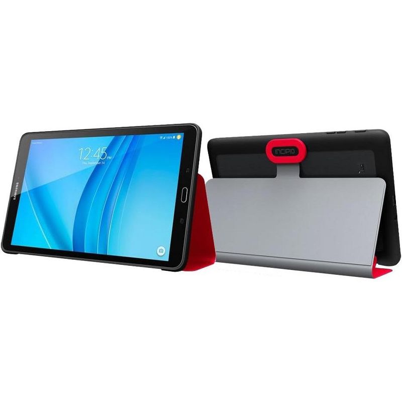 Incipio Clarion Folio case for Samsung Galaxy Tab E - Red/Black, 2 of 6