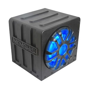 Memphis Audio MME10TSP Dual 10" Marine Loaded Subwoofer Bass Package with 200W amp - 1 of 3