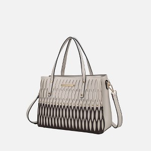 MKF Collection Quinn Triple Compartment Color Block Tote Bag by Mia K - 1 of 4