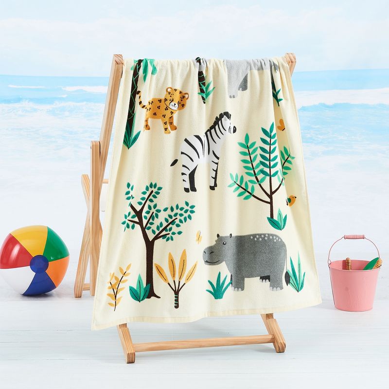 100% Cotton Printed Kids Beach Towel - Great Bay Home, 3 of 7