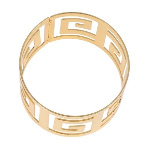 Unique Bargains Napkin Rings Pattern Metal 1 Pc - 1 of 3