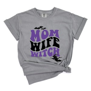 Simply Sage Market Mom Wife Witch Colorful Puff Print Garment Dyed Tee - 1 of 4